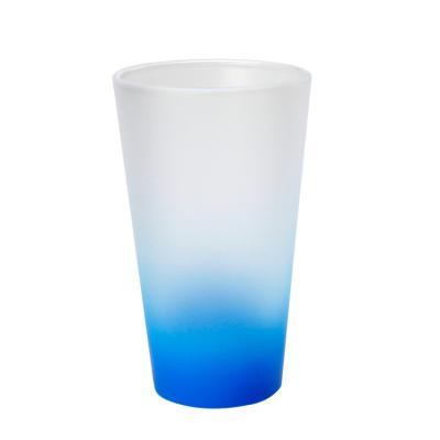 China Wholesale Disposable Custom Color Gradient Bank Sublimation Heat Press Disposable CygnusSub Tumbler Cup Clear Glass Tea Coffee Drinking Beer Mug for sale