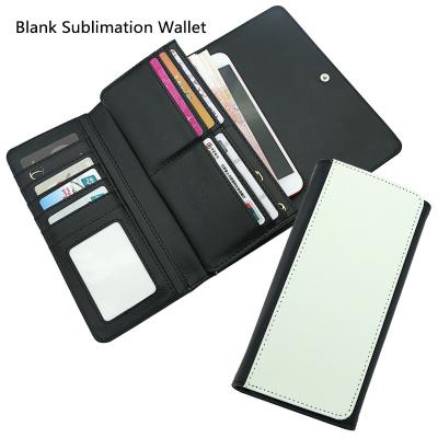 China Fashional Waterproof Long Wallet PU Leather Wallets Sublimation Blank Leather Wallets With Zipper for sale