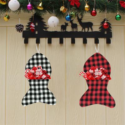 China School Sublimation Blank Stocking Bag Fish Christmas Stocking Fireplace Hanging Stockings For Holiday Xmas Home Decor for sale