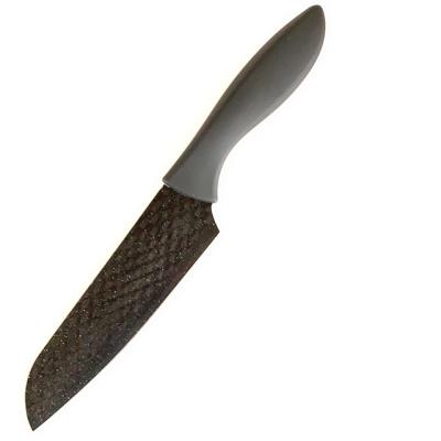 China Sustainable Santoku Knife Non-Sticker Eco-Friendly Dwarfsmith Coating With Diamond Pattern for sale