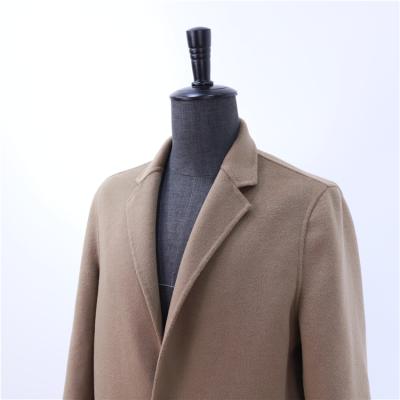 China High End Anti-Wrinkle Design Wool Jacket Classic Style Long Thick Warm Casual Men's Woolen Fashion Coats Camel for sale