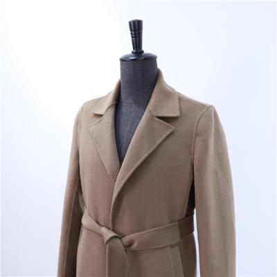 China 2021 new Anti-wrinkle fashion overcoats retro formal woolen fabric coats long woolen belted woolen jackets for men for sale