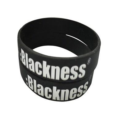 China Embossed Wristband Silicone Rubber Bracelet for sale