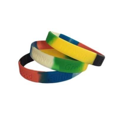 China Colorful Print Silicone Bracelet for sale