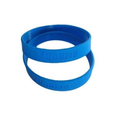 China Solid Blue Silicone Bracelet for sale