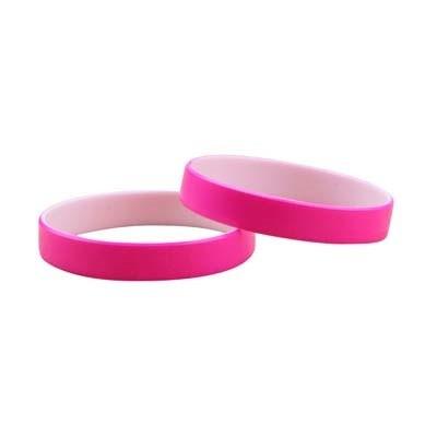 China Two-tone Color Silicone Bracelet for sale