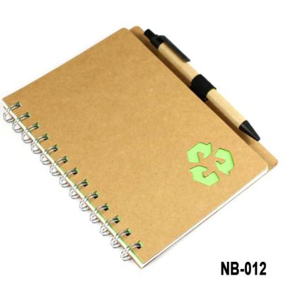 China Eco Spiral Notebook & Pen for sale