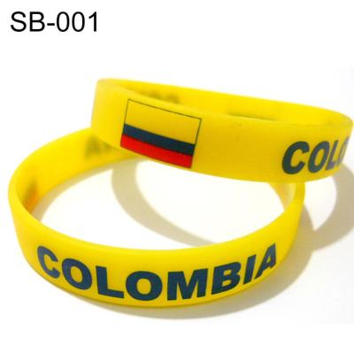 China Silicone Bracelet With Customer Logo for sale