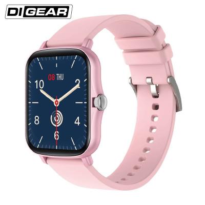 China APP Control DiGear Y20 Smart Watch Rolling Menu Fitness Sports Tracker Smartwatch For Android IOS aka P8 Plus Pink for sale