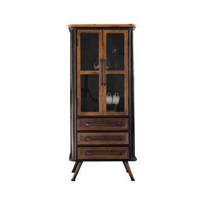 China New Arrival Traditional Living Room Furniture Solid Wood Display Cabinet Store Content Arch for sale