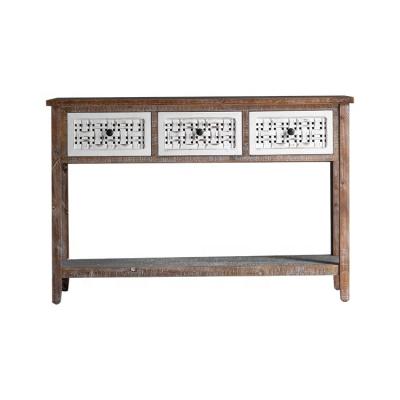 China Traditional Rural Furniture Storage Cabinet Solid Wood Cabinet 3 Drawer Cabinets for sale