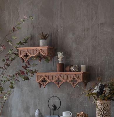 China (Other) Adjustable Rustic Wood Shelves Floating Mount Decoration Furniture Wall Shelf for sale