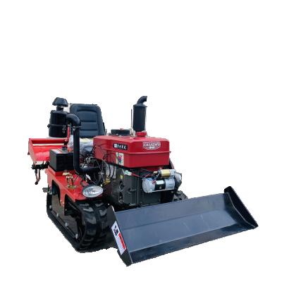 China Chinese Hotels Best Price Multifunctional Rubber Farm Small Mini Crawler Tractor For Sale Agricultural Paddy Field 25hp Track for sale