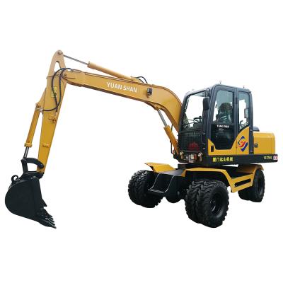 China Hotels Sell New Mini Wheel YS557-8 1 Ton Mini Excavators Hydraulic Digger Wholesale Small Bagger For Sale Prices for sale