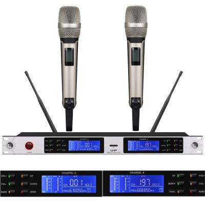 China Hot Selling Cheap Handheld Microphone MiCWL SKM9000 G3 DJ Wireless Karaoke Microphone System For Stage Performance Handheld Dynamic Dual MIC for sale