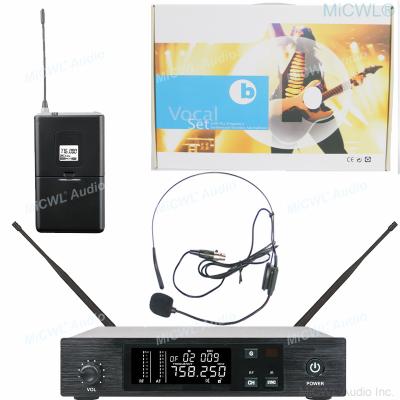 China Headphone Microphone MICWL Stage Performance QLXD Vocal UHF Synthesized Microphone System Headset Lavalier Instrument Guitar Wireless Line for sale