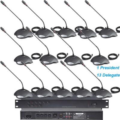 China CCS900 Built-in Speaker Desktop Gooseneck Speaker 13 Delegate Microphones 14 Table Conference Microphone System 1 Sound CCS900 for sale