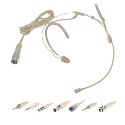 China Professional Beige Headset Microphone Headset Microphone for Sennheise G2 G3 G4 ULX SLX PGX 4Pin AKG 3 Pin Audio-Technica Wireless Microfone BM28 for sale