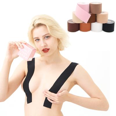 China New Underwear Breast Tape Transparent Boob Tape For Free Cup A-G Latex Breast Lift Tape for sale