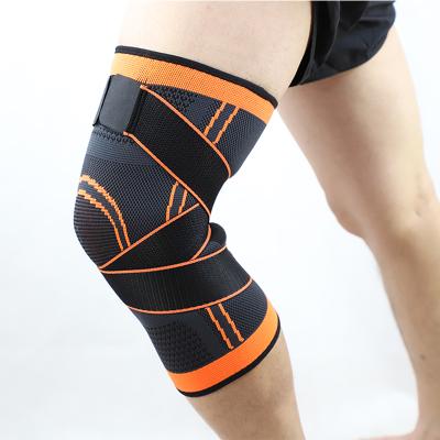 China Durable dual protcetion compression strap and wrap wrap support knee pads with adjustable strap for sale