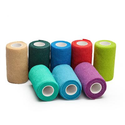 China Self Adhesive Animal Bandage Wrap 10cm For Horse Cohesive Elastic Bandage for sale