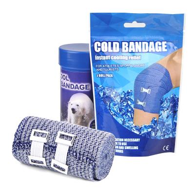 China Medical Cotton First Aid Ice Wrap Sports Elastic Cold Bandage for sale