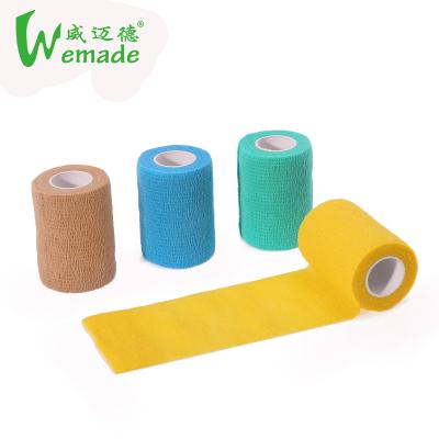 China For Tattoo 10cm*4.5m Self Adherent Wrap Tape Medical Cohesive Bandages For Sports Sprains Swelling And Pain for sale