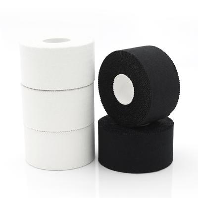 China 100% Cotton Adhesive Zinc Oxide Tape Athletic Cotton Sports Tape White Cloth Hockey Tape for sale