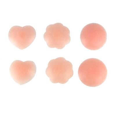 China Comfortable One Pair Silicone Nipple Covers Women's Reusable Nippleless Invisible Sticky Covers for sale