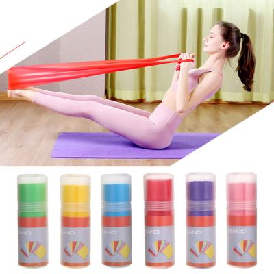 China Limb/Muscle Stretching Training Physiotherapy, Yoga, Pilates, Rehabilitation and Workout Home Non-latex Elastic Resistance Bands for sale