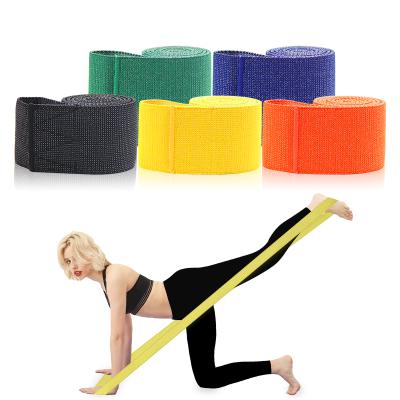 China Multicolor Long Booty Anti-Slip Bands Resistance Band Set Fitness Equipment Hip Band for sale