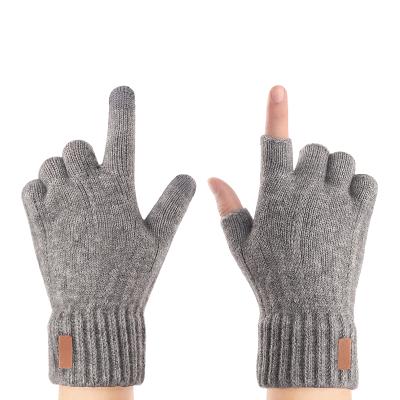 China Touch screen kintted gloves new product unisex half finger touch screen gloves winter gloves for sale