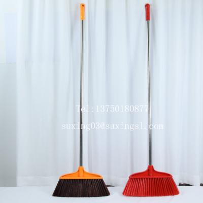 China Home Soft Plastic Broom With S/S Handle 1801 for sale