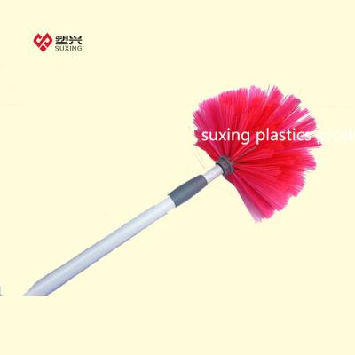 China India Market Sustainable Plastics Ceiling Broom 017 With 1.5M Metal Telescopic Handle for sale