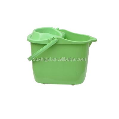 China Sustainable Household 16L Plastic Mop Cleaning Bucket for sale