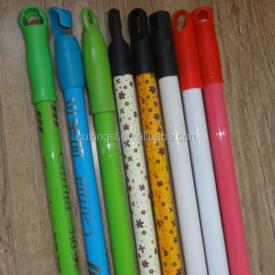 China 1.2m durable iron handle for broom and plastic broom for sale