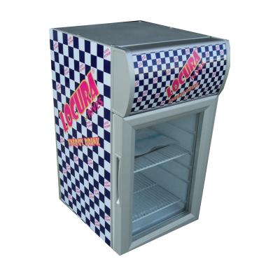 China 21L  glass door display cooler for sale