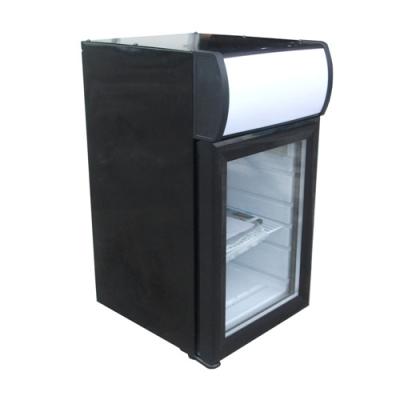 China 21L glass door display fridge for sale