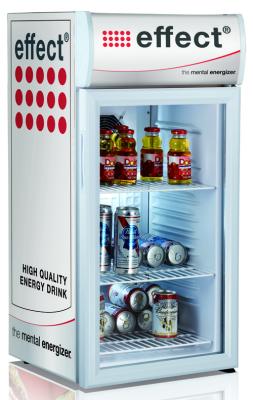 China Mini 80L Glass Door Cold Drink red bull Display Fridge With ETL SC80B for sale