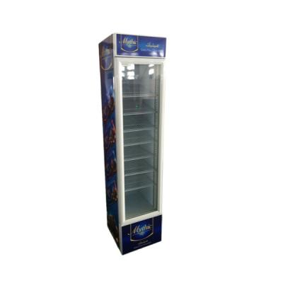 China 145L Commercial Supermarket Upright Single Glass Door Fridge Beverage Display Cooler sc145B for sale