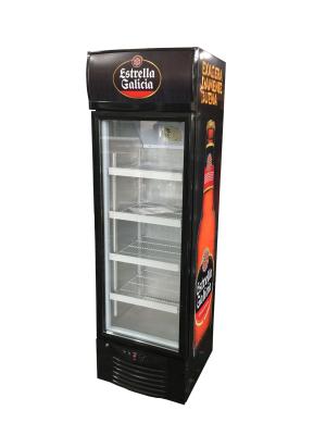 China 235L Supermarket Transparent Glass Door Cold Showcase Display Refrigerators SC235B for sale