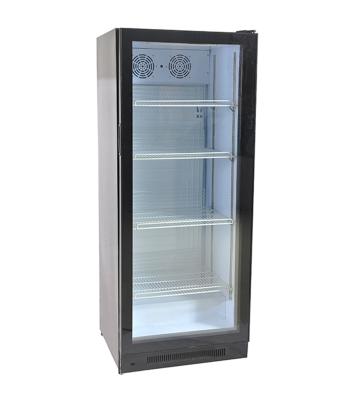 China 330L single glass door upright beverage showcase super market beverage cooler beer fridge SC330 for sale