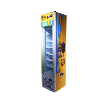 China 105L Low price supermarket vertical cooler display cabinet showcase beer freezer SD105 for sale