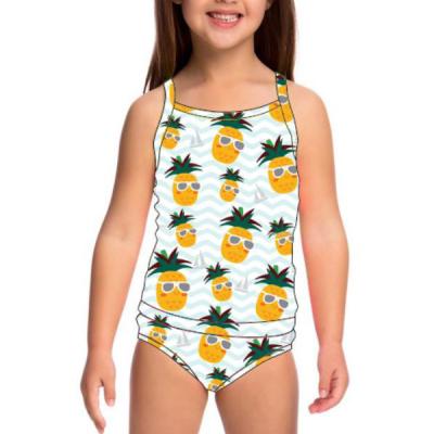 China Moisture Wicking Girls Swimwear Sets 2020 Custom Toddler One-Piece Swimsuit Beachwear Child Kids Printing for sale