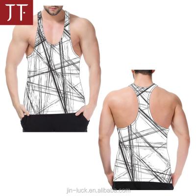 China OEM Bodybuilding Custom Fitness Men's Anti-pilling Sports Clothes Quick Dry Tank Tops for sale