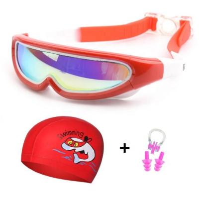 China Child Realsin Swimming Equipment Kids Swim Glasses for Boys and Girls with Swimming Cap Swim Glasses with Earplugs for sale