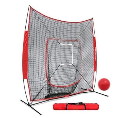 China New High Quality Polyester Metal Frame Realsin Baseball Training Bound Net+ With Carry Bag Baseball Net Hitting Batting Net for sale