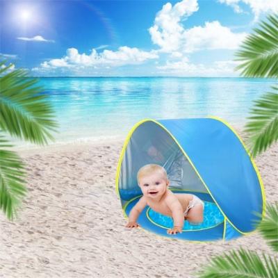 China Extended Type Realsin Portable Pop Up Baby Beach Tent Kids Shade Pool Tent 50 SPF UV Protection Sun Shelter Canopy For Infant for sale