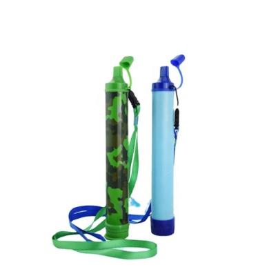 China Realsin Outdoor Survival Portable Drinking Water Filters Personal Water Filter Straw Water Straws for Hiking, Survival or Camping for sale