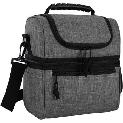 China Realsin Insulated Lunch Shoulder Bag Large Tote Bag Lunch Box Insulated Cooler For Men Women Double Platform for sale